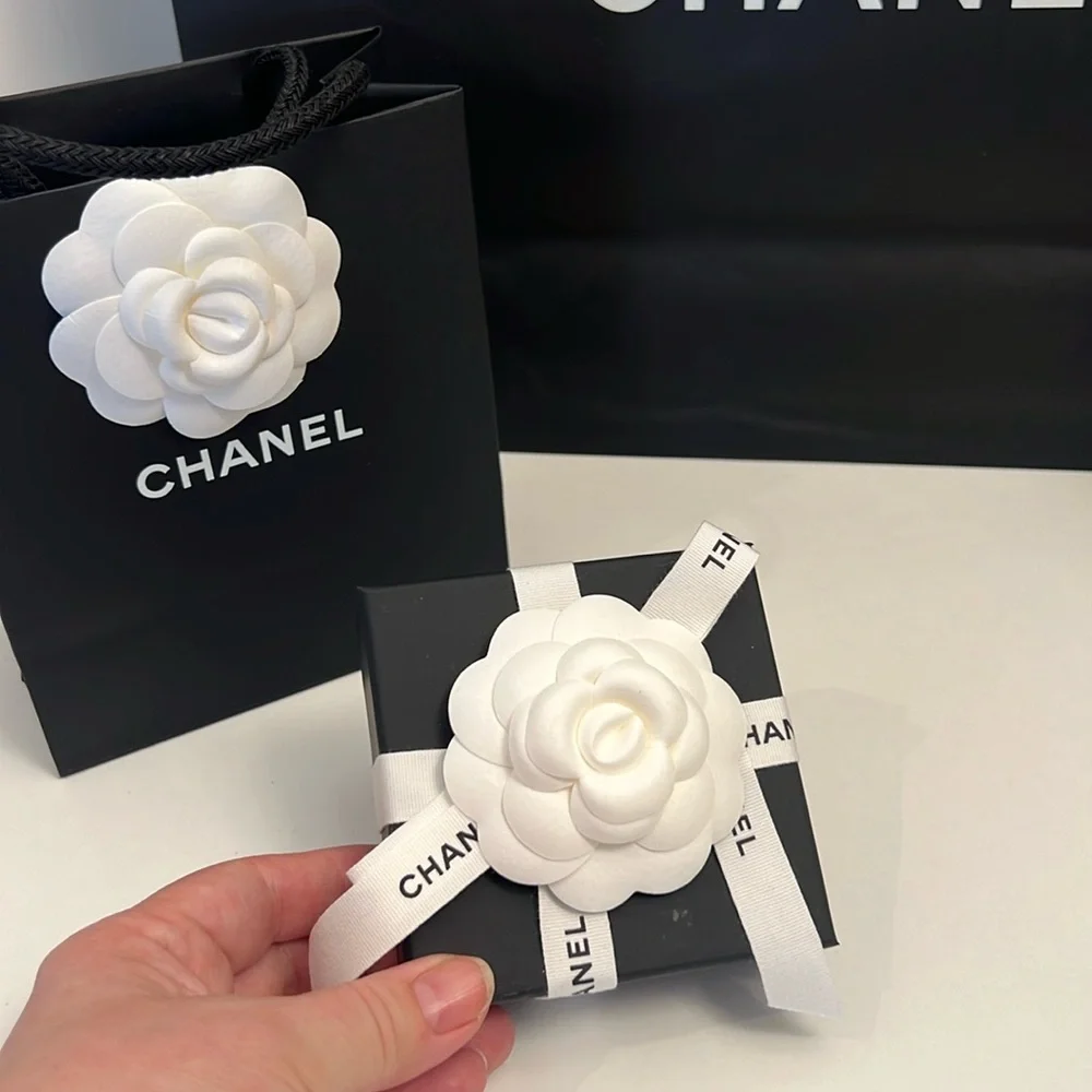 CHANEL Earrings Gold and Crystal 1.1/8” Pendant - Picture 3 of 5